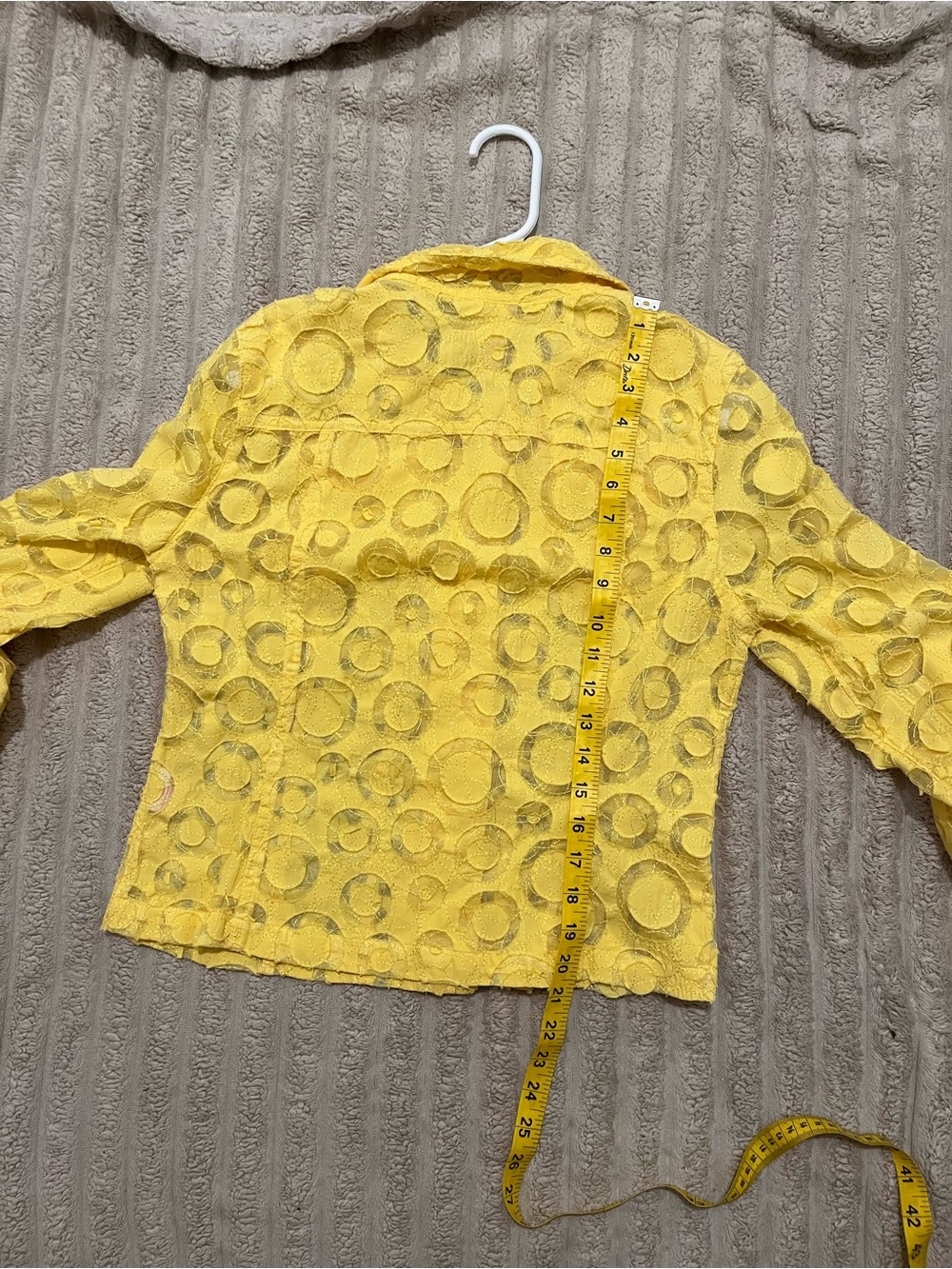 Ruby Rd. Girls' Sunny Yellow Textured Button-Front Top - Picture 8 of 8